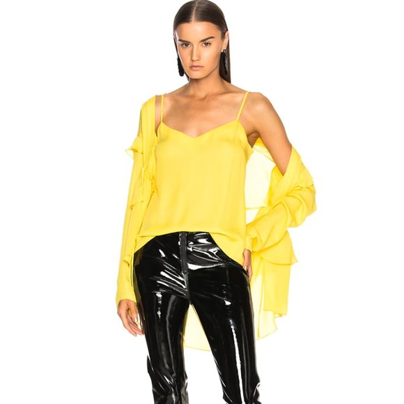 Sally LaPointe 100% Silk Drawstring Top & Cami Set - Picture 7 of 7